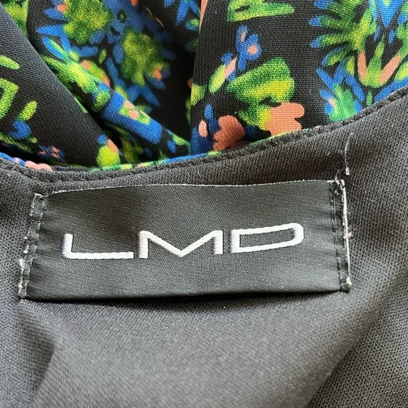 LMD Shift Long Sleeve Dress Multicolor Abstract Design Style DR2328 Womens M - Picture 8 of 10